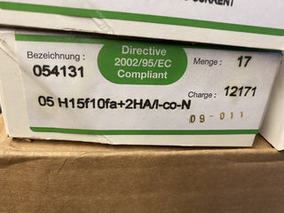 2E Mechatronic 054131 DIN 41612 Steckverbinder Typ H15 Stecker – NEU1