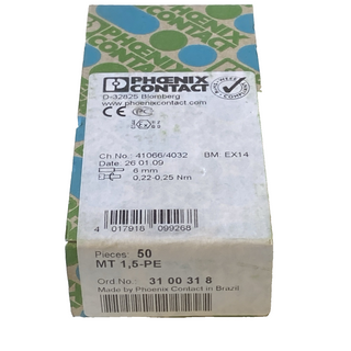50x Phoenix Contact MT 1,5-PE Schutzleiter-Reihenklemme 3100318 OVP Set