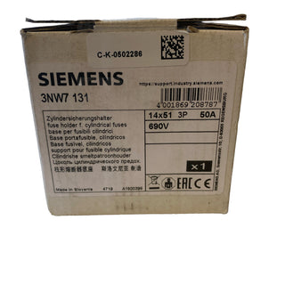 Siemens 3NW7131 Einbausicherungssockel Zylindersicherung neu1