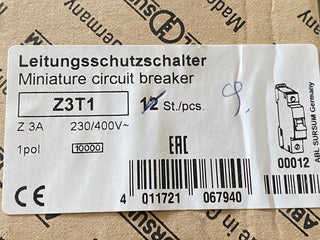 ABL Sursum Z3T1 Leitungsschutzschalter 1P 3A 230/400V neu1