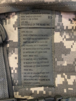 US-Army, Molle II Trinksystemträger, mit 3L, 100oz.7