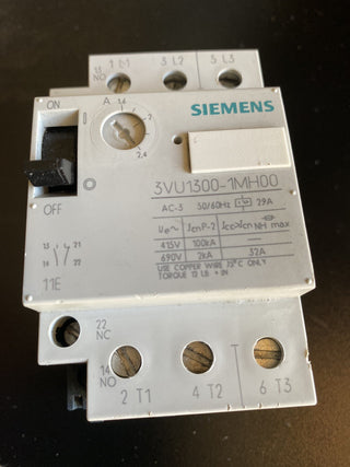 Siemens 3VU1300-1MH00 Motorschutzschalter 1,6–2,4A Leistungsschalter geb1