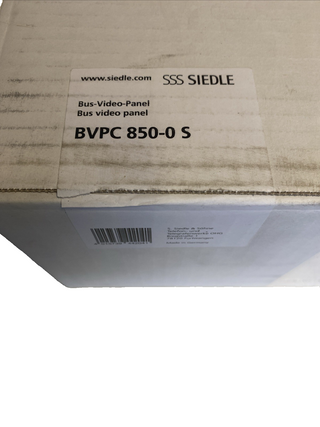 Siedle Bus-Video-Panel Comfort BVPC 850-0 S – Schwarz (NEU & OVP)1