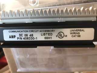 TYCO 24 PORT CAT. 5E SCHWARZ PATCH PANEL 406330-1. Brandneu5