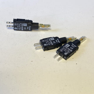 3x  ZB6EB4B Lampenfassung, ZB6, rot Integral LED, 12-24 V6