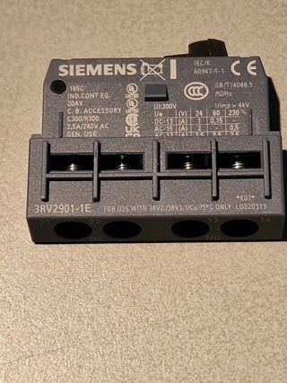 Siemens 3RV2901-1E Hilfsschalter seitlich 1S+1Ö Schraubanschluss Sirius NEU1