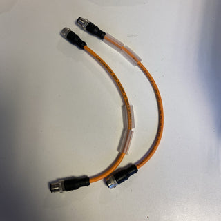 2x M12, Buchse, gerade, 5-polig, M12, Stecker, gerade, 5-polig, Sensor-/1