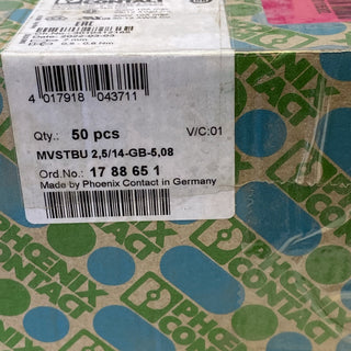 50x Phoenix Contact 1788651 MVSTBU 2,5/14-GB-5,08 | 14-polig | NEU & OVP2