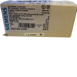 Siemens 3SB3645-0AA61 Drucktaster 22mm beleuchtet 3SB3 neu1