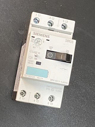 Siemens 3RV1011-1JA10 Motorschutzschalter 2,5–4A S00 gebraucht3
