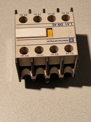 4x Telemecanique Hilfsschalterblock LA1DN40 auxiliary contact block LA1 DN 40,#95