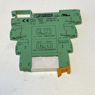 Phoenix Contact PLC-BSC-24DC/21 Relaissockel 6x Koppelrelais 2966618 24V geb0