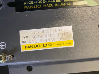 FANUC LTD A03B-0801-C012 I/O BASISEINHEIT A20B-1002-0452