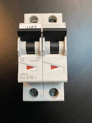 Eaton (Moeller) Leistungsschalter Faz C16/2 °C 16 A 2P Leistungsschalter 40150822
