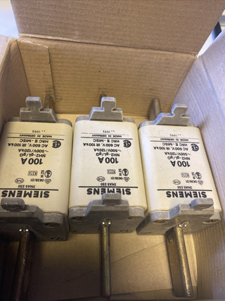 3x Siemens NH-Sicherungseinsatz 3NA5 230 | NH2 | 100A | gG/gL | NEU & OVP0