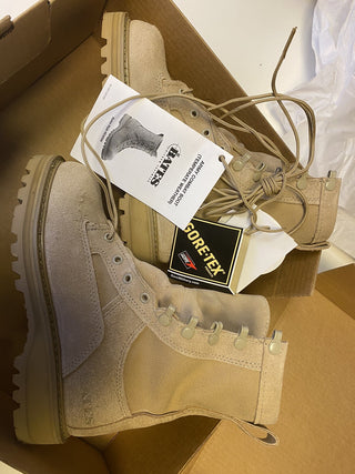 Bates 03-D-0321 US Army Desert Tan Wildleder Segeltuch Schnürung Kampfstiefel 414