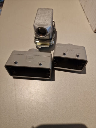 Posten Harting Han Gehäuse Fabrique en RFA Industriesteckverbinder Set Gebraucht2