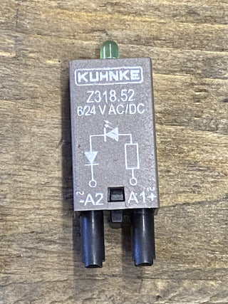4× Kuhnke Z318.51 Diode – 6–24 V DC – Industrie‑Modul / Ersatzteil2