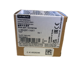 Siemens SIRIUS Hilfsschalterblock 3RH2911-1HA11 – NEU & OVP1