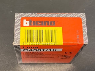 BTicino Luna C4301/16 Leitungsschutzschalter 16A 1P+N Magnetothermisch NEU4