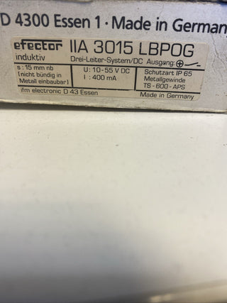 IFM IIA3015-LBPOG SENSOR1