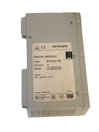 Saia Burgess PCD4.E110 Digital Eingangsmodul 16 DI 24VDC | PCD4.E11 | Gebraucht1