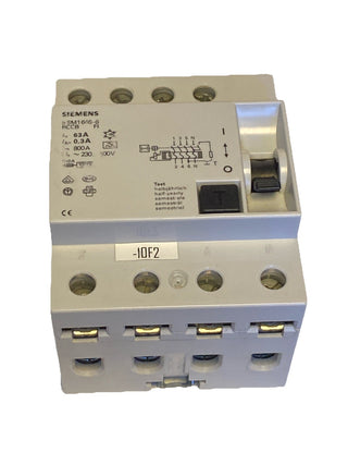 Siemens 5SM1646-6 VFI-Schutzschalter 230V bis 400V 4polig IP40 100A0
