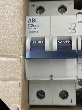 4X ABL Sursum C2DC2 Leitungsschutzschalter, Sicherungsautomat 230V1