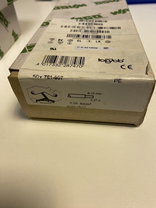 50x WAGO 781-607 2-Leiter-Schutzleiterklemme 4 mm² neu2
