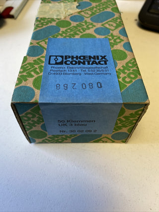 50x Phoenix Contact UK 3 BU Durchgangsreihenklemme (3002092) – OVP1