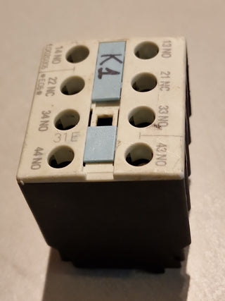 Siemens 3RH1921-1HA31 Hilfsschalterblock Hilfsschütz S0-S12 3NO+1NC Gebraucht0