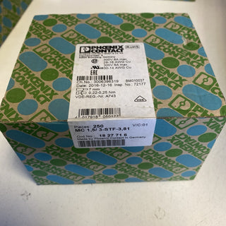 250x Phoenix Contact 1827716 (MC 1,5/ 3-STF-3,81) Leiterplattenstecker – NEU & O
