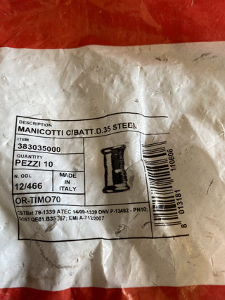 16x C-Stahl Pressmuffe NW 35 mm (M-Kontur) | Pressfitting verzinkt Heizung Solar1