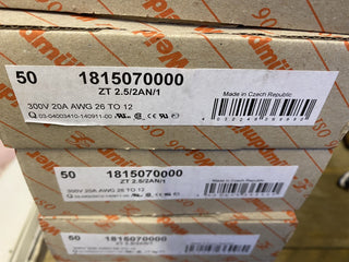NEU 50x Weidmüller Reihenklemme ZT 2.5/2AN/1 2,5qmm 18150700000