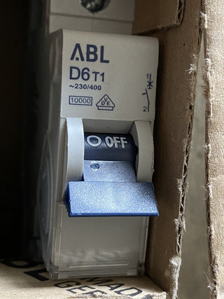5X  ABL Sursum D6T1 Leitungsschutzschalter, Sicherungsautomat 230/400V2