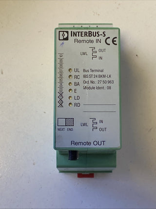 Phoenix Contact InterBus IBS ST 24 BKM-LK 2750963 E-Stand: 04 -used-0