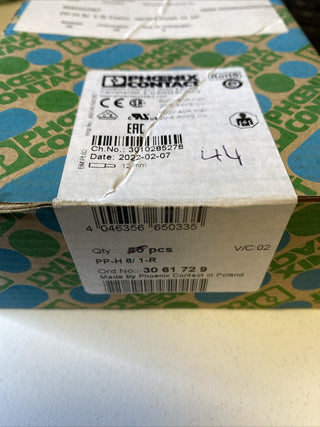 44x Phoenix Contact Stecker 3061729 Typ PP-H 6/ 1-R1