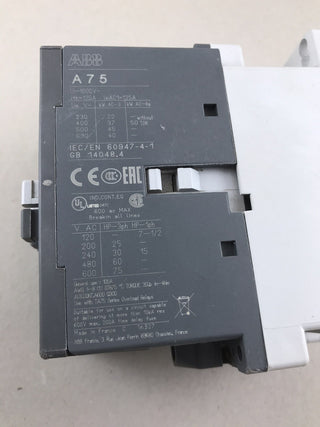 ABB A75-30 Contactor 220-230V 50Hz / 230-240V 60Hz1