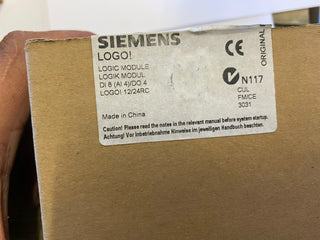 6ED1052-1MD00-0BA6 SIEMENS LOGO! 24RC, Logikmodul, Display PS/I/O: UC 24V/UC 24V1