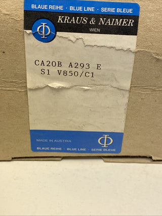 KRAUS & NAIMER CA20B A293E s1 V850 Nockenschalter, 25A, 4-polig, neu1