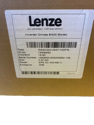 E84DGDVB37142PS LENZE Original Verpackt Neu1