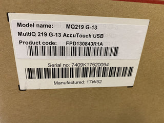 KBA MultiQ MQ219 19" TFT Monitor – Blau – Modell FPD130843R1A – NEU & OVP0