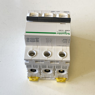 Schneider iC60N Leitungsschutzschalter Acti9 4P 20A D-Char 6kA A9F05420 NEU2