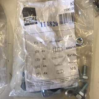 Rittal SZ 1580.000 Wandbefestigungshalter (4er Set) – NEU & OVP2