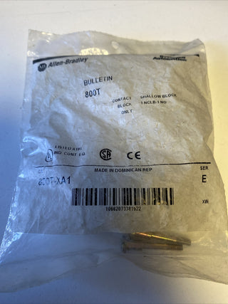 Allen Bradley 800T Kontaktblock, , 1 Wechsler, Schraubanschluss 800T-XA10