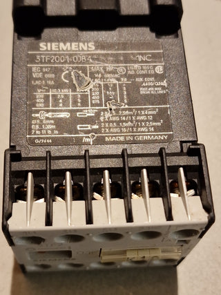 Siemens 3TF2001-0JB4 Schütz 4kW 400V 17–30V DC – 5x geb5