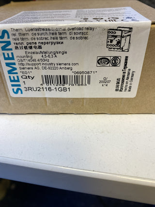 Siemens SIRIUS Überlastrelais 3RU2116-1GB1 – NEU & OVP2