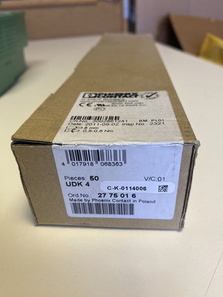 Phoenix Contact UDK 4 (2775016) Durchgangsreihenklemme – 50x neu2