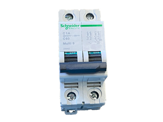 Schneider Electric 24442 | Leitungsschutzschalter (MCB) | Multi 9 C60 | 2P, 1A,0