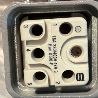 Harting Tüllengehäuse + Stifteinsatz 16A 230/400V 4kV3 |3